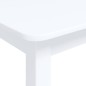 Tavolo da Pranzo Bianco 114x71x75cm in Legno Massello di Hevea Tavolo da Pranzo Bianco 114x71x75cm in Legno Massello di Hevea