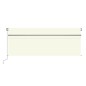Tenda da Sole Retrattile Manuale con Parasole 4x3m Crema Tenda da Sole Retrattile Manuale con Parasole 4x3m Crema