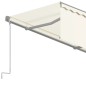 Tenda da Sole Retrattile Manuale con Parasole 4x3m Crema Tenda da Sole Retrattile Manuale con Parasole 4x3m Crema