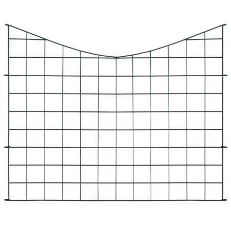 Set Recinzione da Giardino ad Arco Invertito 77,5x64 cm Verde