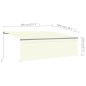 Tenda da Sole Retrattile Manuale con Parasole 4x3m Crema Tenda da Sole Retrattile Manuale con Parasole 4x3m Crema