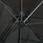 Ombrellone a Sbalzo con Palo e Luci a LED Antracite 250 cm Ombrellone a Sbalzo con Palo e Luci a LED Antracite 250 cm