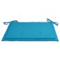 Sedie da Giardino con Cuscini Blu 2 pz in Massello di Teak Sedie da Giardino con Cuscini Blu 2 pz in Massello di Teak