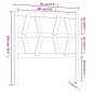 Testiera per Letto Bianca 96x4x100 cm in Legno Massello di Pino Testiera per Letto Bianca 96x4x100 cm in Legno Massello di Pino