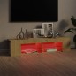 Mobile Porta TV con Luci LED Rovere Sonoma 135x39x30 cm Mobile Porta TV con Luci LED Rovere Sonoma 135x39x30 cm