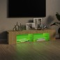 Mobile Porta TV con Luci LED Rovere Sonoma 135x39x30 cm Mobile Porta TV con Luci LED Rovere Sonoma 135x39x30 cm