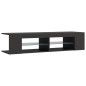 Mobile Porta TV con Luci LED Grigio 135x39x30 cm