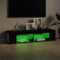 Mobile Porta TV con Luci LED Nero Lucido 135x39x30 cm Mobile Porta TV con Luci LED Nero Lucido 135x39x30 cm