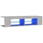 Mobile Porta TV con Luci LED Grigio Cemento 135x39x30 cm Mobile Porta TV con Luci LED Grigio Cemento 135x39x30 cm