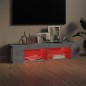 Mobile Porta TV con Luci LED Grigio Cemento 135x39x30 cm Mobile Porta TV con Luci LED Grigio Cemento 135x39x30 cm