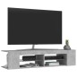 Mobile Porta TV con Luci LED Grigio Cemento 135x39x30 cm Mobile Porta TV con Luci LED Grigio Cemento 135x39x30 cm