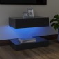 Mobile Porta TV con Luci LED Grigio 60x35 cm