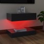 Mobile Porta TV con Luci LED Grigio 60x35 cm