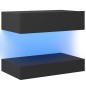 Mobili Porta TV con Luci LED 2 pz Grigi 60x35 cm Mobili Porta TV con Luci LED 2 pz Grigi 60x35 cm