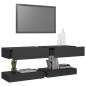 Mobili Porta TV con Luci LED 2 pz Grigi 60x35 cm Mobili Porta TV con Luci LED 2 pz Grigi 60x35 cm