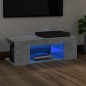 Mobile Porta TV con Luci LED Grigio Cemento 90x39x30 cm Mobile Porta TV con Luci LED Grigio Cemento 90x39x30 cm