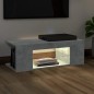 Mobile Porta TV con Luci LED Grigio Cemento 90x39x30 cm Mobile Porta TV con Luci LED Grigio Cemento 90x39x30 cm