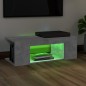 Mobile Porta TV con Luci LED Grigio Cemento 90x39x30 cm Mobile Porta TV con Luci LED Grigio Cemento 90x39x30 cm