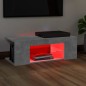 Mobile Porta TV con Luci LED Grigio Cemento 90x39x30 cm Mobile Porta TV con Luci LED Grigio Cemento 90x39x30 cm