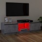 vidaXL Mobile Porta TV con Luci LED Grigio Cemento 120x30x35,5 cm vidaXL Mobile Porta TV con Luci LED Grigio Cemento 120x30x35,5 cm