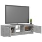 vidaXL Mobile Porta TV con Luci LED Grigio Cemento 120x30x35,5 cm vidaXL Mobile Porta TV con Luci LED Grigio Cemento 120x30x35,5 cm