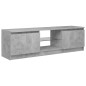 vidaXL Mobile Porta TV con Luci LED Grigio Cemento 120x30x35,5 cm vidaXL Mobile Porta TV con Luci LED Grigio Cemento 120x30x35,5 cm