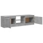 vidaXL Mobile Porta TV con Luci LED Grigio Cemento 120x30x35,5 cm vidaXL Mobile Porta TV con Luci LED Grigio Cemento 120x30x35,5 cm