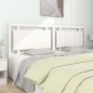 Testiera per Letto Bianca 205,5x4x100 cm Legno Massello di Pino Testiera per Letto Bianca 205,5x4x100 cm Legno Massello di Pino