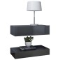 Mobile Porta TV con Luci LED Grigio Lucido 60x35 cm Mobile Porta TV con Luci LED Grigio Lucido 60x35 cm