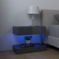 Mobile Porta TV con Luci LED Grigio Lucido 60x35 cm Mobile Porta TV con Luci LED Grigio Lucido 60x35 cm