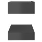 Mobile Porta TV con Luci LED Grigio Lucido 60x35 cm Mobile Porta TV con Luci LED Grigio Lucido 60x35 cm