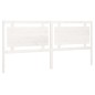 Testiera per Letto Bianca 205,5x4x100 cm Legno Massello di Pino Testiera per Letto Bianca 205,5x4x100 cm Legno Massello di Pino