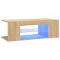 Mobile Porta TV con Luci LED Rovere Sonoma 90x39x30 cm Mobile Porta TV con Luci LED Rovere Sonoma 90x39x30 cm