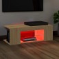 Mobile Porta TV con Luci LED Rovere Sonoma 90x39x30 cm Mobile Porta TV con Luci LED Rovere Sonoma 90x39x30 cm