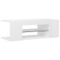 Mobile Porta TV con Luci LED Bianco Lucido 90x39x30 cm Mobile Porta TV con Luci LED Bianco Lucido 90x39x30 cm