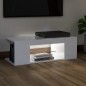 Mobile Porta TV con Luci LED Bianco Lucido 90x39x30 cm Mobile Porta TV con Luci LED Bianco Lucido 90x39x30 cm
