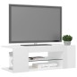 Mobile Porta TV con Luci LED Bianco Lucido 90x39x30 cm Mobile Porta TV con Luci LED Bianco Lucido 90x39x30 cm