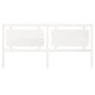 Testiera per Letto Bianca 205,5x4x100 cm Legno Massello di Pino Testiera per Letto Bianca 205,5x4x100 cm Legno Massello di Pino