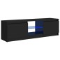 Mobile Porta TV con Luci LED Nero Lucido 120x30x35,5 cm Mobile Porta TV con Luci LED Nero Lucido 120x30x35,5 cm