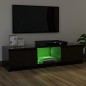 Mobile Porta TV con Luci LED Nero Lucido 120x30x35,5 cm Mobile Porta TV con Luci LED Nero Lucido 120x30x35,5 cm