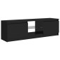 Mobile Porta TV con Luci LED Nero Lucido 120x30x35,5 cm Mobile Porta TV con Luci LED Nero Lucido 120x30x35,5 cm