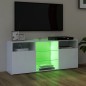 Mobile Porta TV con Luci LED Bianco 120x30x50 cm Mobile Porta TV con Luci LED Bianco 120x30x50 cm