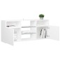 Mobile Porta TV con Luci LED Bianco 120x30x50 cm Mobile Porta TV con Luci LED Bianco 120x30x50 cm