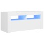 Mobile Porta TV con Luci LED Bianco 90x35x40 cm Mobile Porta TV con Luci LED Bianco 90x35x40 cm