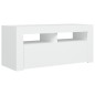Mobile Porta TV con Luci LED Bianco 90x35x40 cm Mobile Porta TV con Luci LED Bianco 90x35x40 cm
