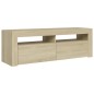 Mobile Porta TV con Luci LED Rovere Sonoma 120x35x40 cm Mobile Porta TV con Luci LED Rovere Sonoma 120x35x40 cm