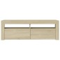 Mobile Porta TV con Luci LED Rovere Sonoma 120x35x40 cm Mobile Porta TV con Luci LED Rovere Sonoma 120x35x40 cm
