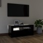 Mobile Porta TV con Luci LED Nero 90x35x40 cm Mobile Porta TV con Luci LED Nero 90x35x40 cm