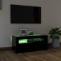 Mobile Porta TV con Luci LED Nero 90x35x40 cm Mobile Porta TV con Luci LED Nero 90x35x40 cm