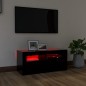 Mobile Porta TV con Luci LED Nero 90x35x40 cm Mobile Porta TV con Luci LED Nero 90x35x40 cm